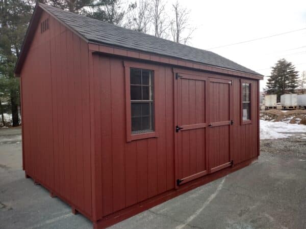 10' x 16' Econoline Cape red T1-11 shed