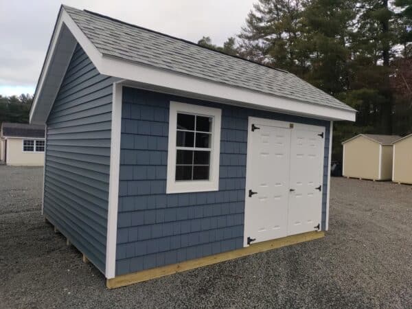 12' x 14' New England Quaker vinyl shed exterior