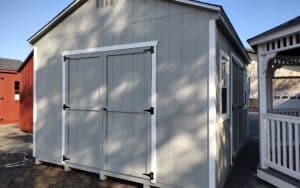 12' x 16' Econoline Ranch T1-11 shed light gray