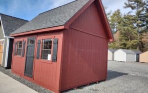 12' x 16' Homestead Hampshire T1-11 red shed