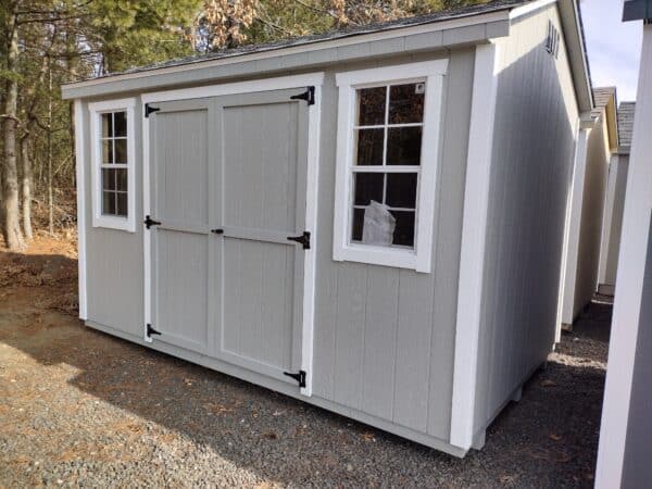 8' x 12' Econoline Cottage light gray shed