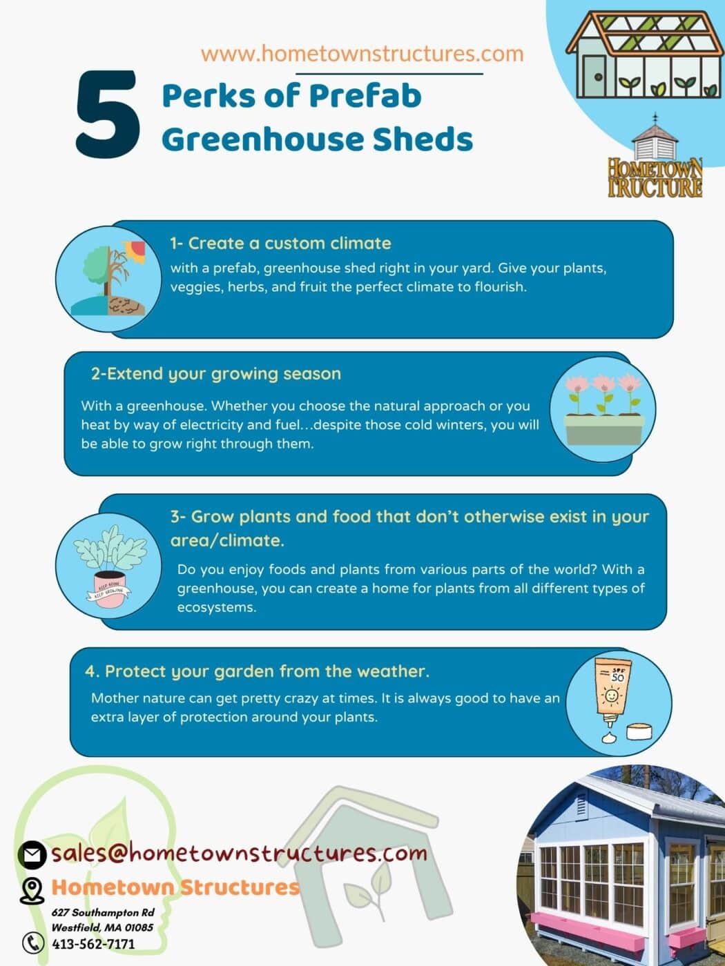5 perks of prefab greenhouse shed