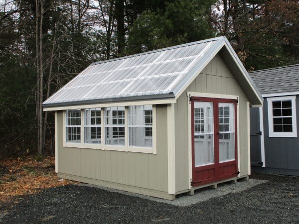 12' x 16' new england country garden shed greenhouse