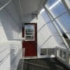 8' x 12' passive solar greenhouse interior