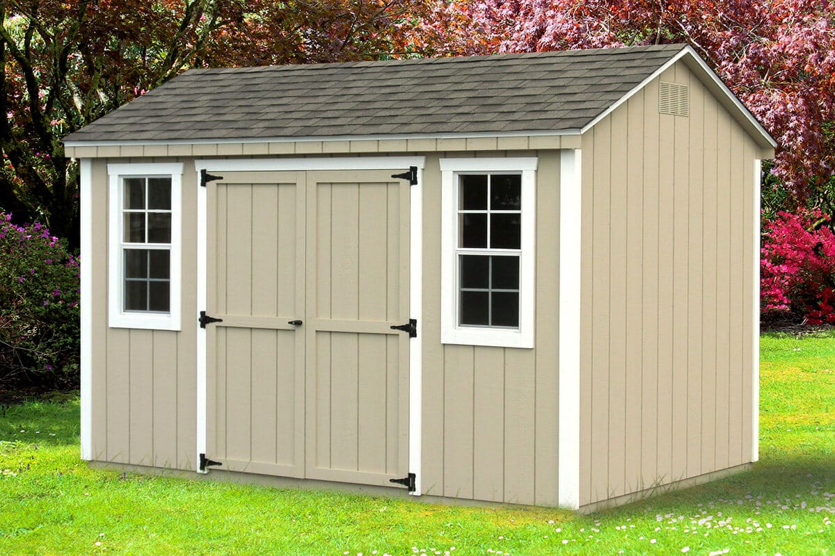 8' x 12' econoline cottage shed t1-11 - hometown structures