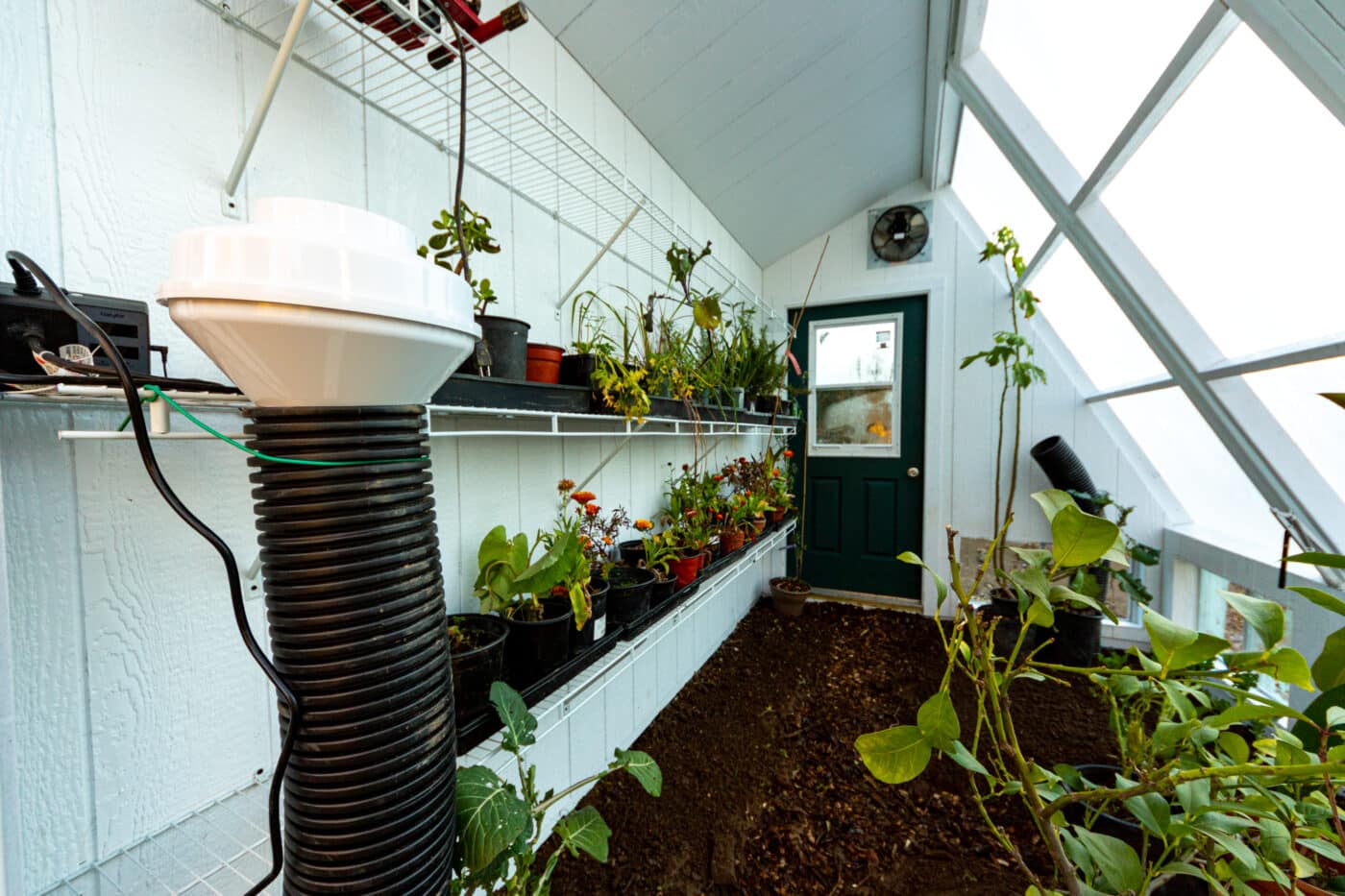 how to heat a greenhouse- heat exchanger
