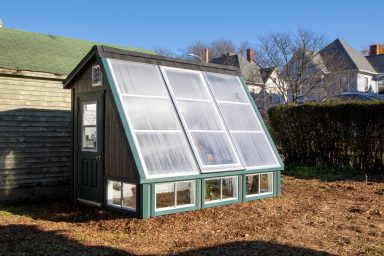 passive solar greenhouse in MA