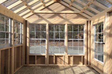 10'x12' keystone cape garden shed greenhouse interior