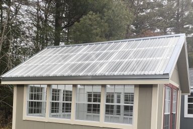 garden shed greenhouse polycarbonate roof