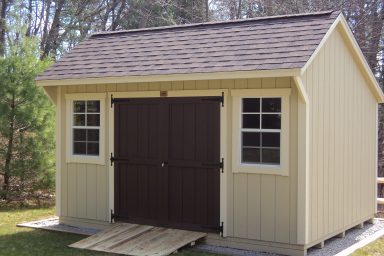 wooden saltbox shed