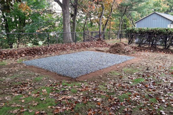 gravel shed foundation in ma