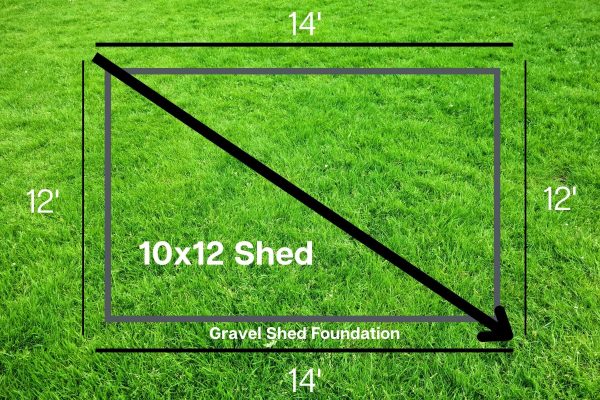 gravel shed foundation size