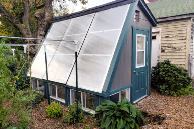 backyard solar greenhouse in ma