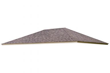 rectangular wooden gazebo roof