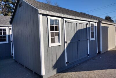 10' x 14' Econoline Cape gray T1-11 shed