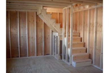 2 story shed stairs