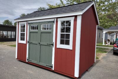8' x 12' Keystone Cape T1-11 red shed